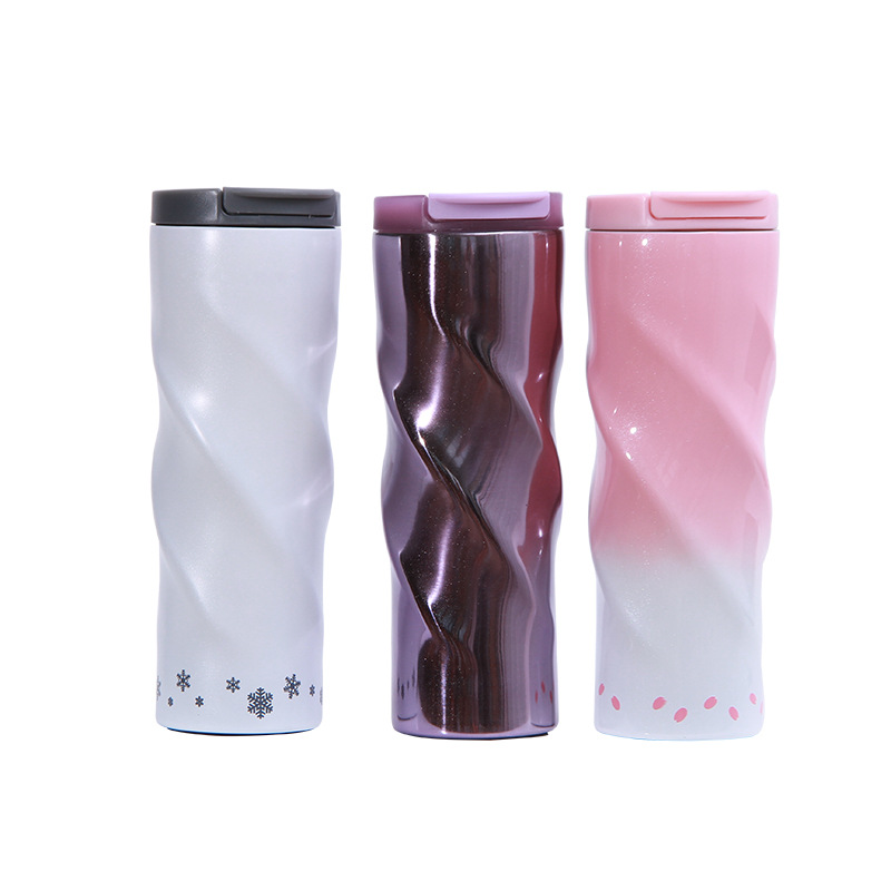 Customized 304 stainless steel car cups, casual threaded insulated cups, outdoor car gifts, water cups in stock for wholesale Item Picture