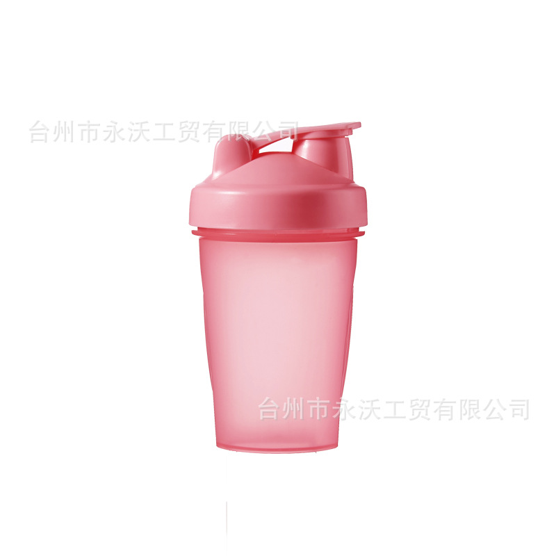 Hand-held 450ml single-layer shaker cup, sports and fitness protein powder milkshake cup, printed LOGO advertising gift water cup Item Picture