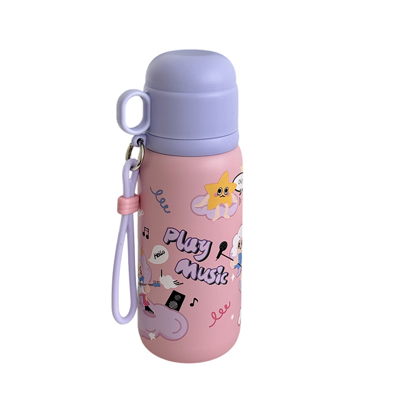Children's insulated cups, 316 stainless steel double-drinking cups, cartoon cute student water cups, portable travel cups, gift wholesale Item Picture