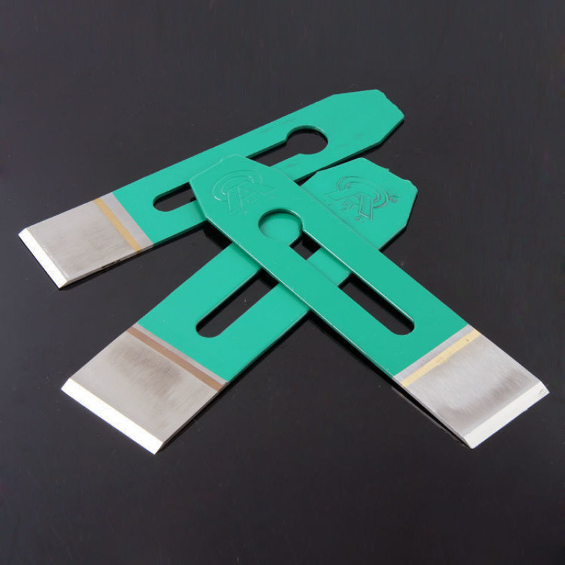 Woodworking tools, woodworking planer blades, hand planer, hand push, steel edge planer, flat planer, carpenter welding edge, steel and wood planer blades Specification drawing
