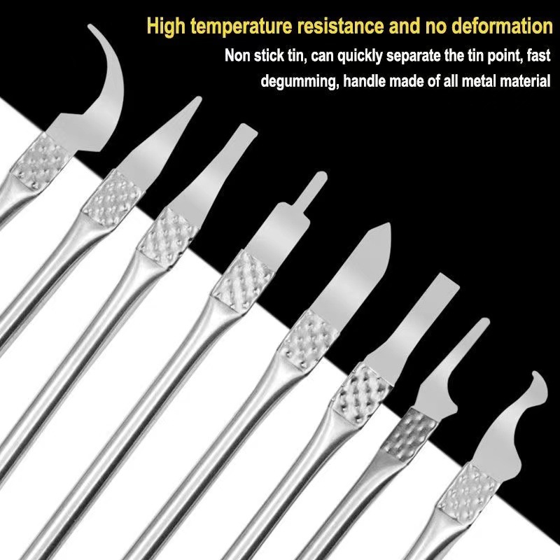 Tools for disassembling mobile phone motherboards, CPU chips, repair, disassembly scraper, engraving knife, thin blade, CPU prying knife, glue removal knife, blade Application Scenario