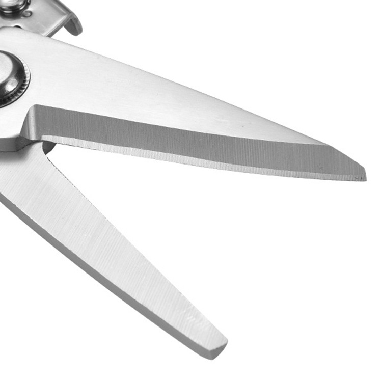 Wholesale of industrial-grade iron mesh gold-plated aviation shears, cutters, manual straight head stainless steel iron shears details Picture