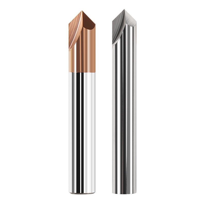 55-degree straight groove chamfering cutter, integral tungsten steel alloy chamfering milling cutter steel, aluminum alloy cnc numerical control center tool Item Picture