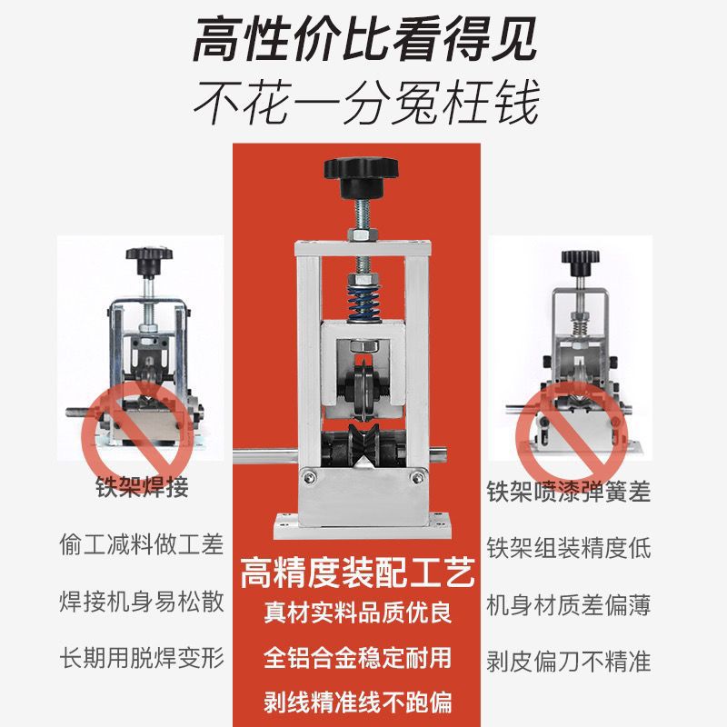 Small and simple wire stripper, waste copper wire, household used cable stripping machine, automatic hand-cranked, electric multi-function, Leide plant Application Scenario
