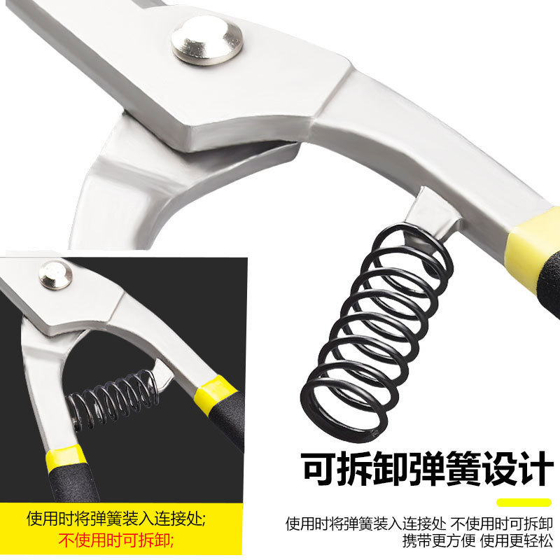 Industrial iron sheet shears, industrial powerful shears, iron wire shears, stainless steel and aluminum ceiling panel special shears, 10 inches Application Scenario