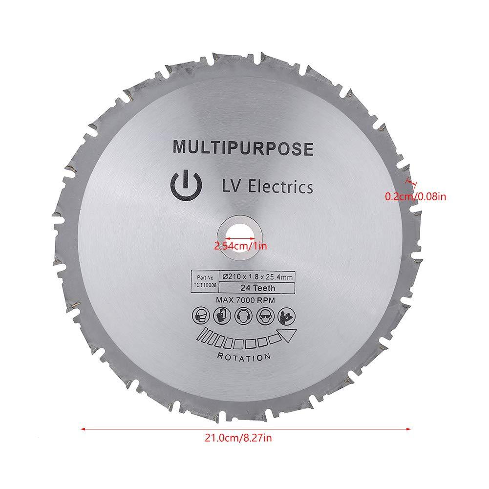TCT circular saw blade 210mm x 25.4mm x 24T multi-functional circular saw blade 210*25.4 industrial grade details Picture