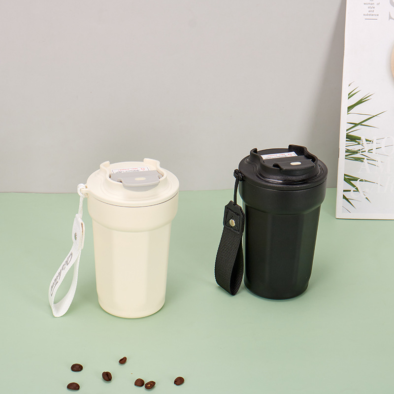 Diamond-shaped octagonal coffee cup, 316 stainless steel inner liner insulated cup, couple outdoor portable and casual gift water cup Specification drawing