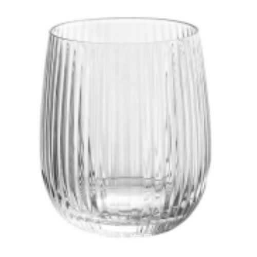 Vertical striped simple glass cups, foreign wine glasses, whisky glasses, transparent beverage juice cups, home coffee milk cups Item Picture