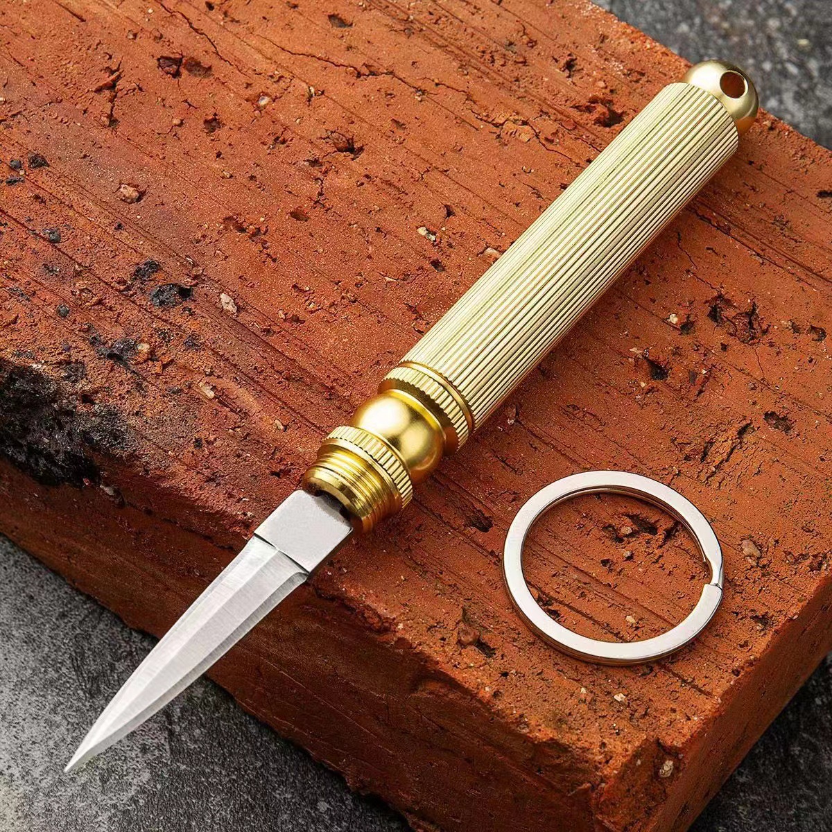 Outdoor knife, multi-functional detachable tube knife, portable fruit knife, folding knife, mini portable window breaker knife Item Picture