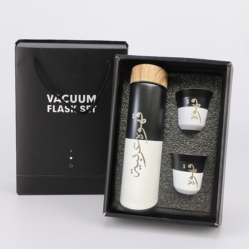 Middle East Arabic cross-border wood grain lid stainless steel insulated cup sets, car travel cups and car cups are available for wholesale Application Scenario