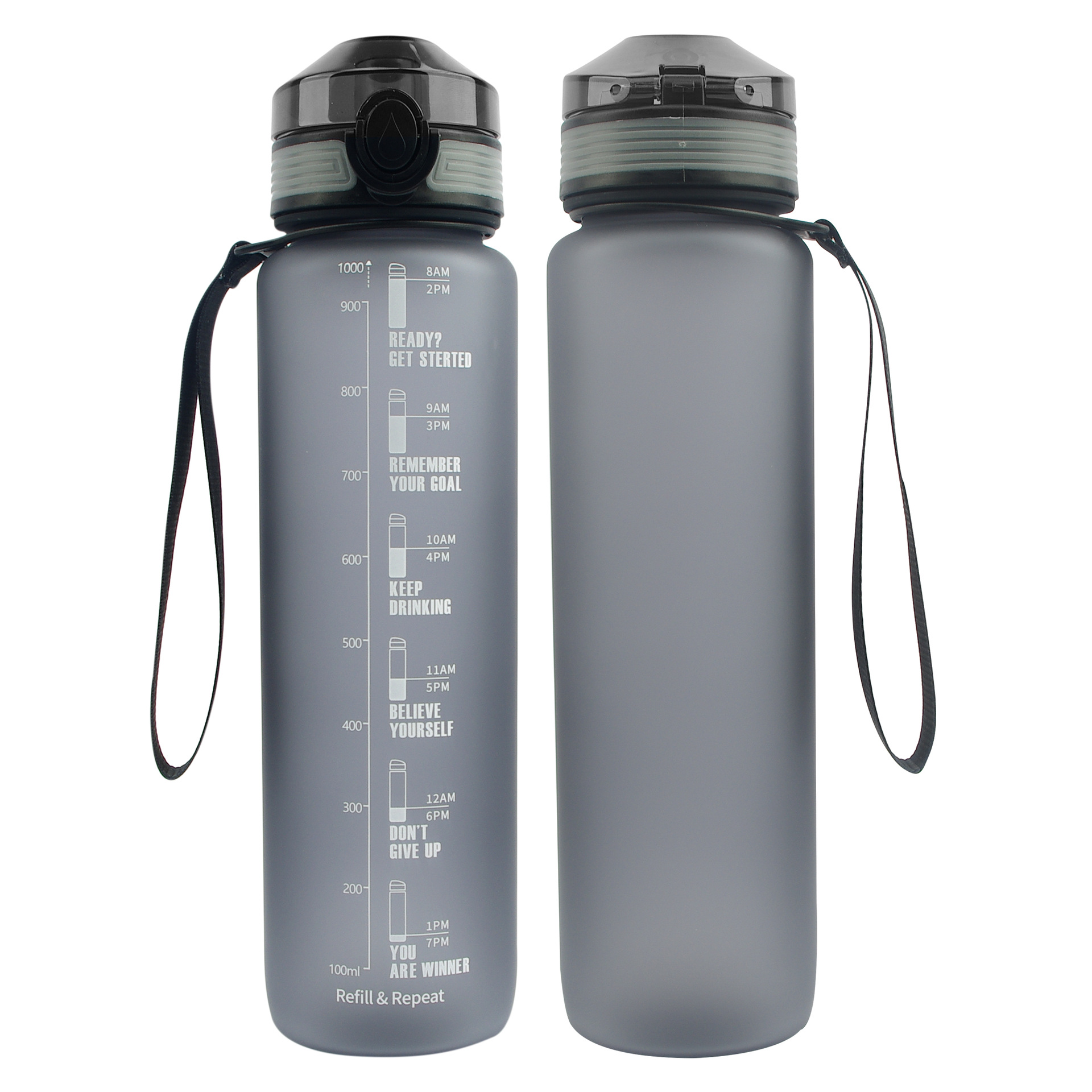32oz Tritan material space cup, plastic bouncing lid, silicone spout, water cup, outdoor sports straw water bottle Item Picture