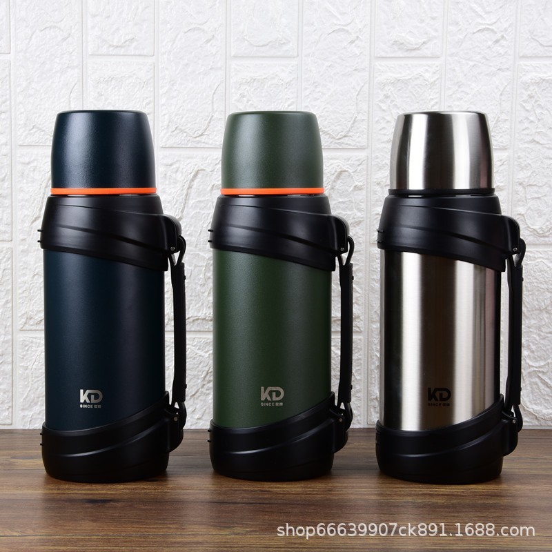 Kuangdi Travel Vacuum Insulated Water bottle, large-capacity portable car water bottle, outdoor sports 304 stainless steel 2000ml Specification drawing