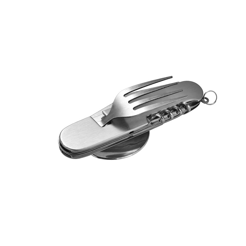 Factory direct sales of multi-functional foldable and detachable combination outdoor travel tableware, knives, gift knives and fruit knives undefined