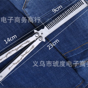 Factory-price direct supply of high-quality butterfly knives, folding training knives, practice combs, and tools without sharp edges Item Picture