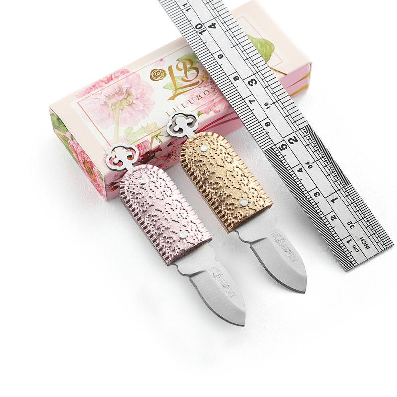 Ladies' mini knife, outdoor folding knife, stainless steel portable, express delivery, fruit knife, multi-purpose cross-border product details Picture
