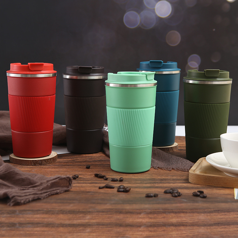Cross-border third-generation stainless steel coffee cups, outdoor portable gifts, casual cups, cross-border in-stock solid-color insulated cups wholesale details Picture