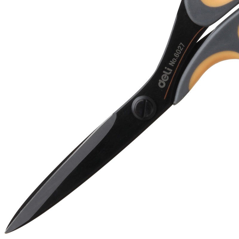 Deli 6027 alloy steel large scissors with coating, pointed tips, household, multi-functional, office tailor, hand-made adult scissors Application Scenario