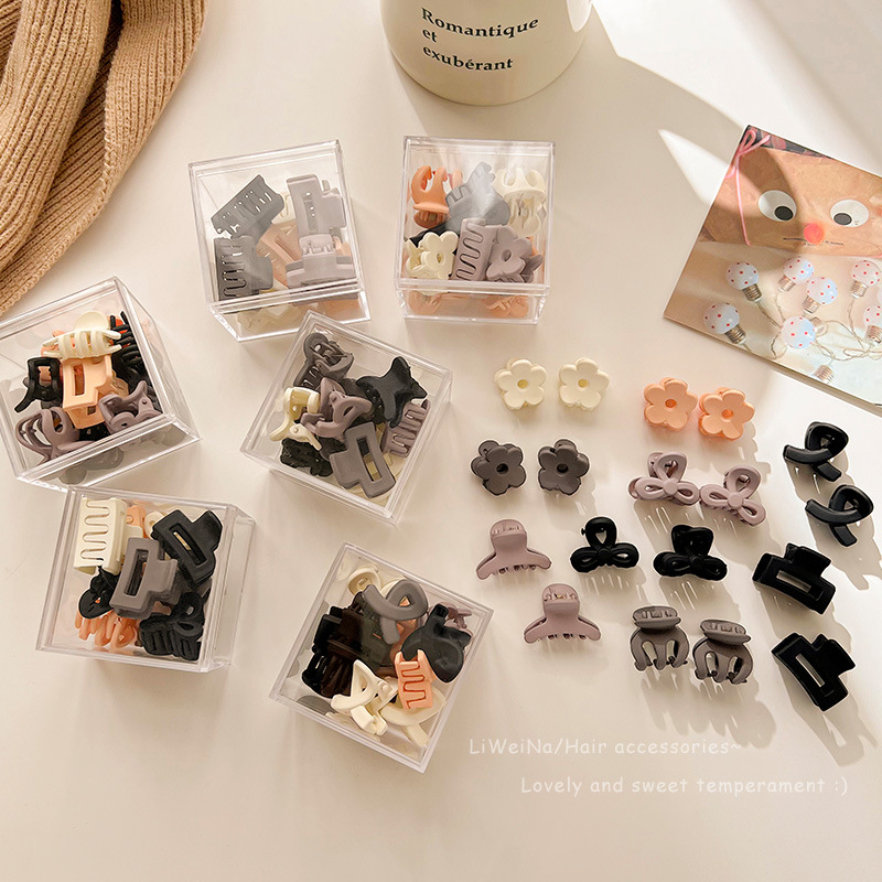 Pumpkin hairpin Girls' small grab set, half tied hair, less hair at the back of the head, high princess head, ponytail bun hair clip full figure
