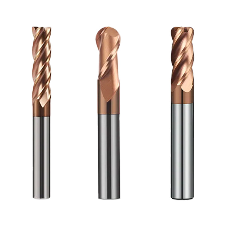 Promotion: 55-degree 4-edge tungsten steel milling cutters, flat-bottom cemented carbide milling cutters, coated ball-end milling cutters, CNC tools Item Picture