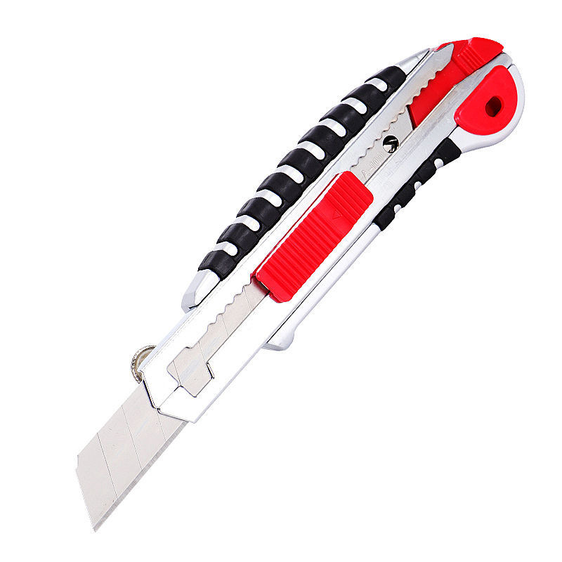 Factory wholesale large heavy-duty five-strand utility knives, 18mm wallpaper knives, paper cutting knives, household tool knives, wallpaper knives Item Picture