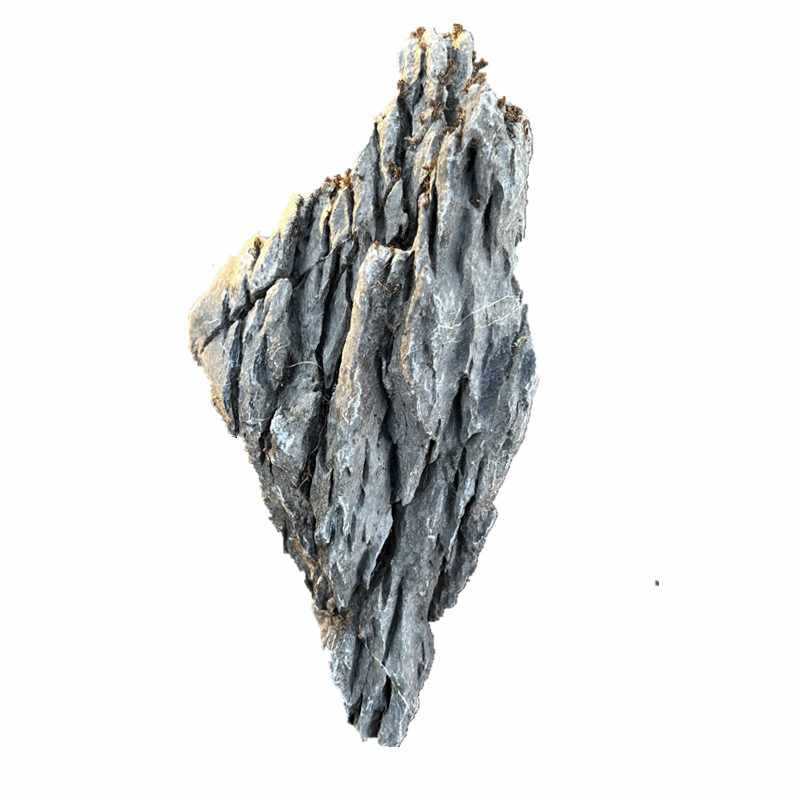 Natural green dragon stone landscape stones, acid-washed fish tanks, artificial hills, raw stones, grass tanks, attached stones, bonsai, garden landscapes, Yingde Item Picture