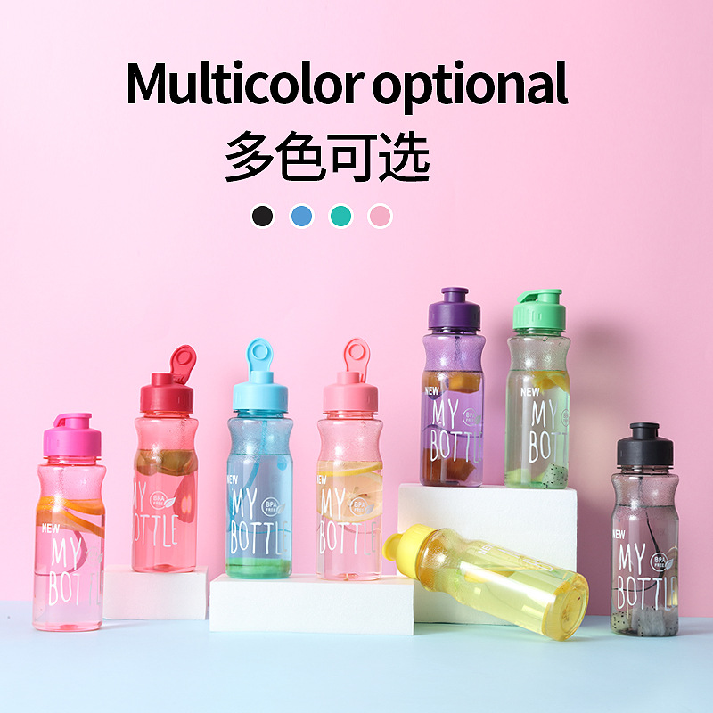 Wholesale pet sports direct drinking cups, space cups, cold water milk tea cups, portable plastic cups for boys and girls, student gifts Specification drawing
