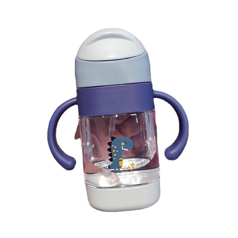 Baby drinking cup, infant water cup, 6-month-old water and milk drinking cup, children's straw cup, anti-choking and anti-drop milk bottle Item Picture