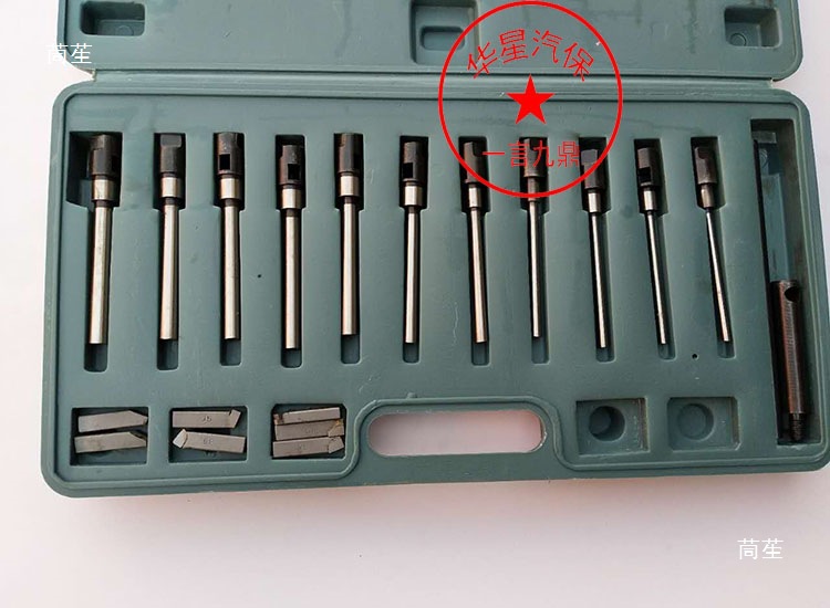 Single-sided reamer valve seat boring tool, adjustable hard alloy valve seat reamer, diamond grinding head and grinding wheel Specification drawing