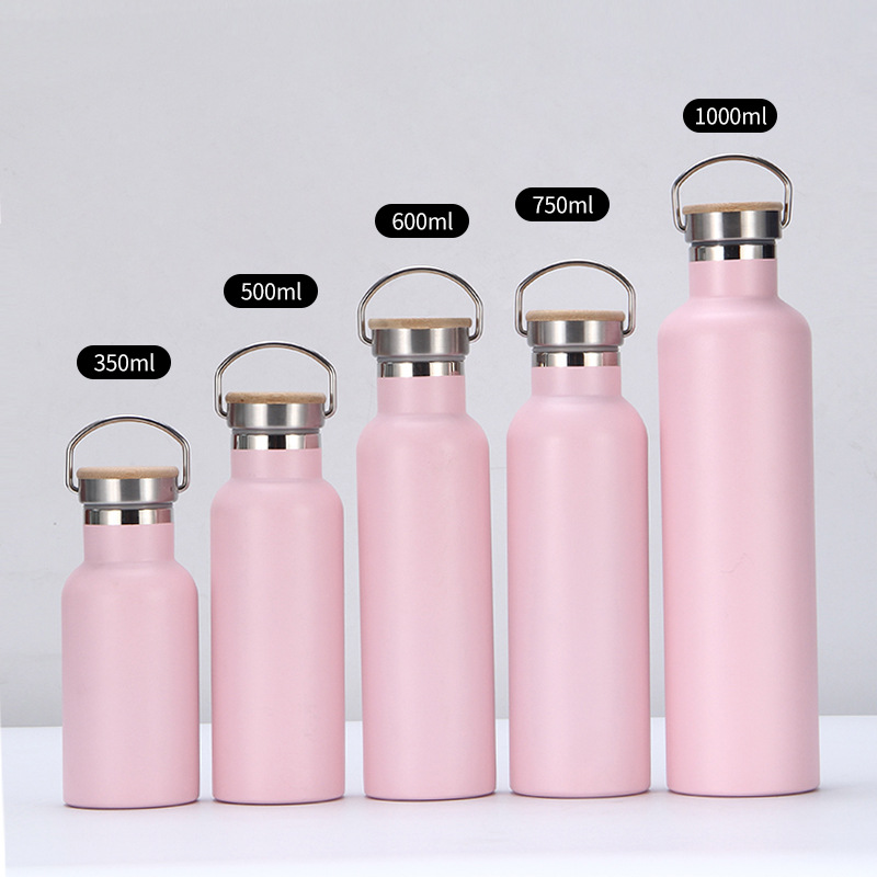 Amazon American large-mouth sports bottle, double-layer stainless steel sports bottle, double-layer outdoor mountaineering water cup, sports water bottle Specification drawing
