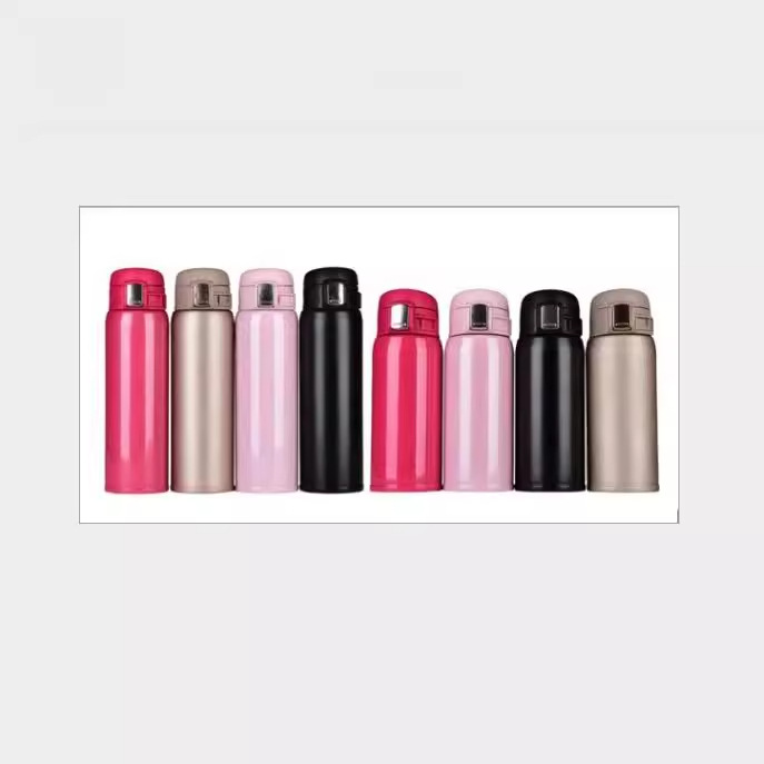 New bouncing lid portable stainless steel insulated cup, creative gift, fashionable stainless steel insulated casual cup, bouncing cup details Picture
