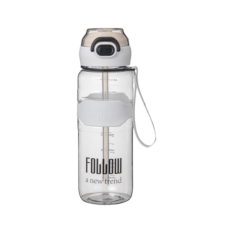This large-capacity plastic space cup with a lid and a straw for direct drinking in summer is portable and heat-resistant for men and women's outdoor sports Item Picture