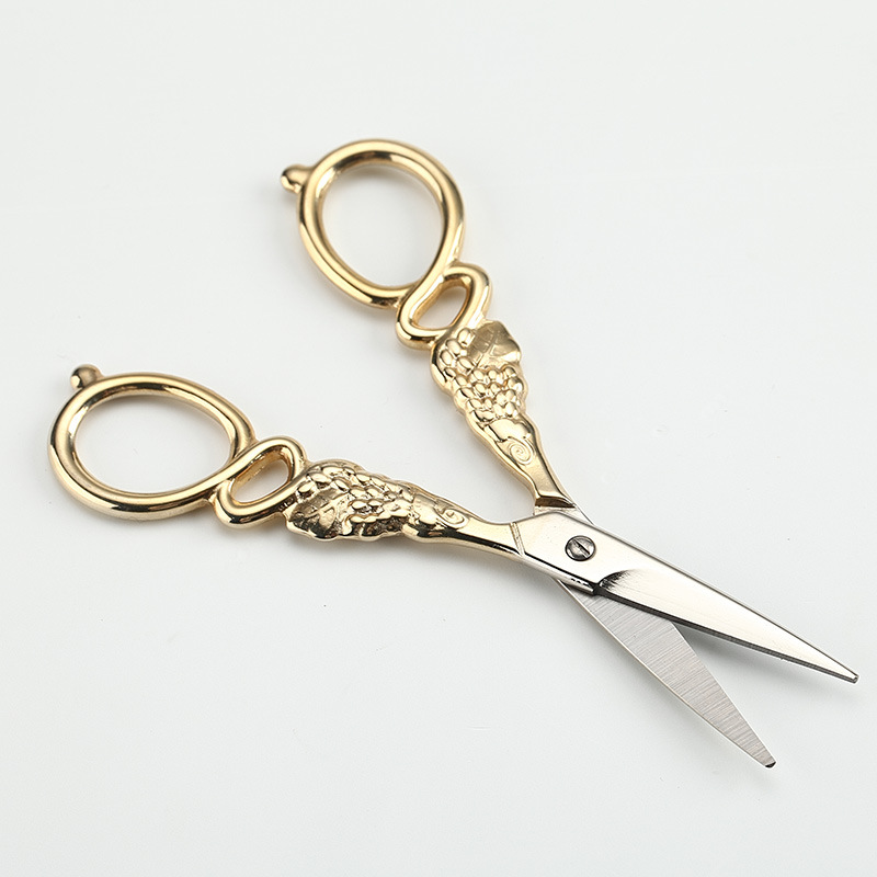 Xinyi Scissors, retro scissors, household titanium-coated scissors, DIY handicraft scissors, journal tape, non-stick scissors wholesale details Picture
