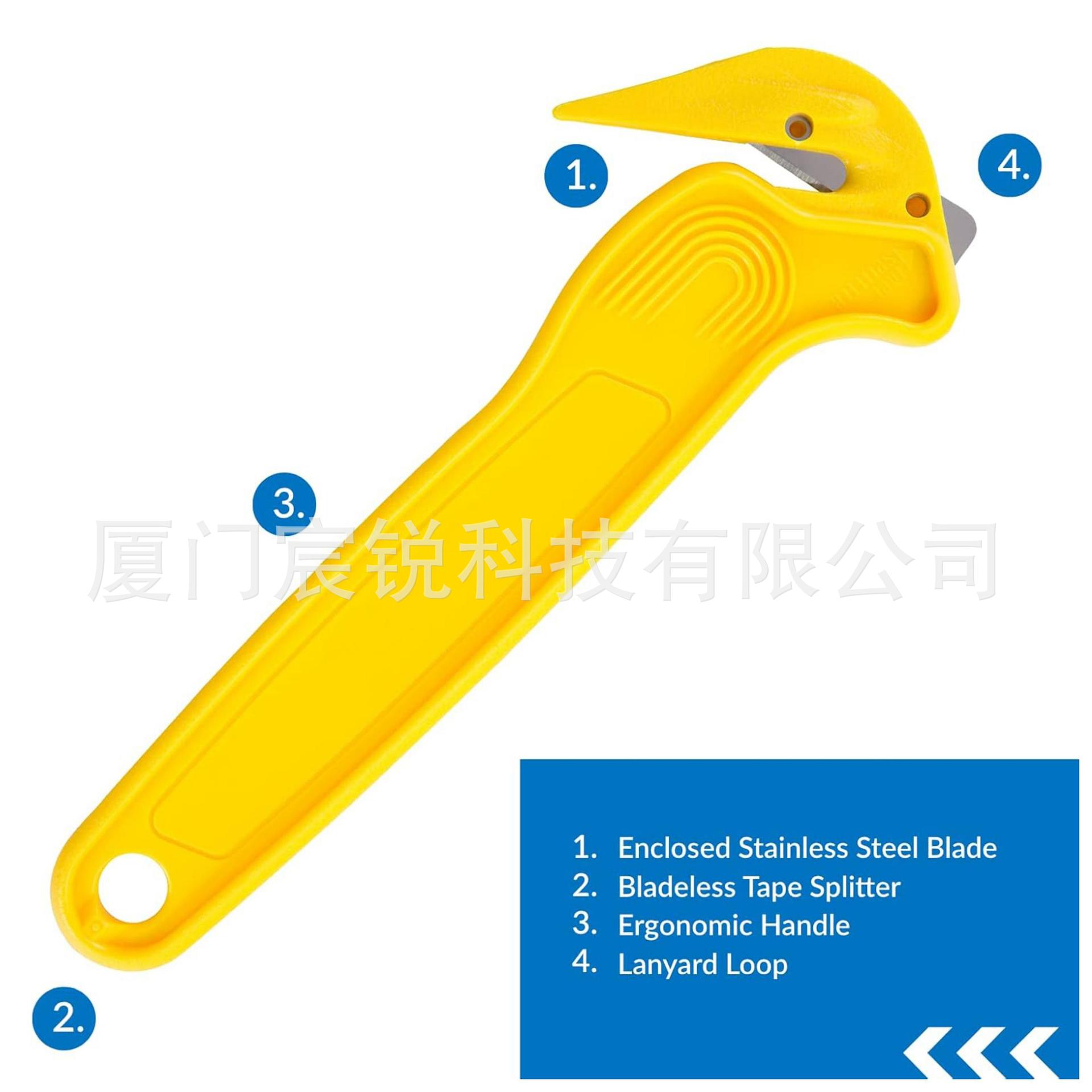 Portable safety knife, anti-cutting and opening knife for express packages, utility knife, industrial packing strap, winding strap, cutting and box opening knife Item Picture