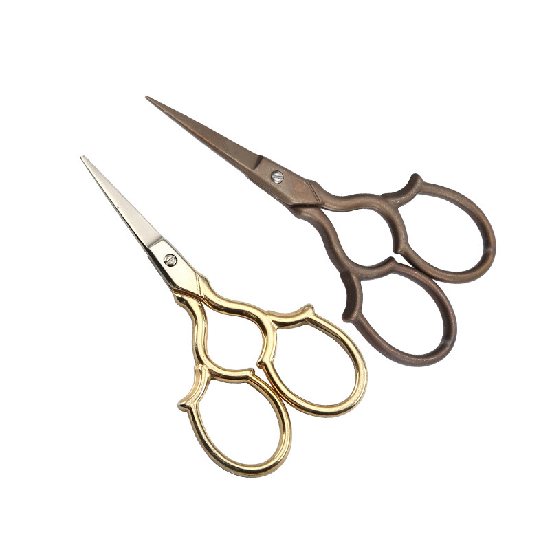 Xinyi Scissors, retro scissors, titanium-coated antique scissors, household scissors, embroidery scissors, pointed small scissors Item Picture