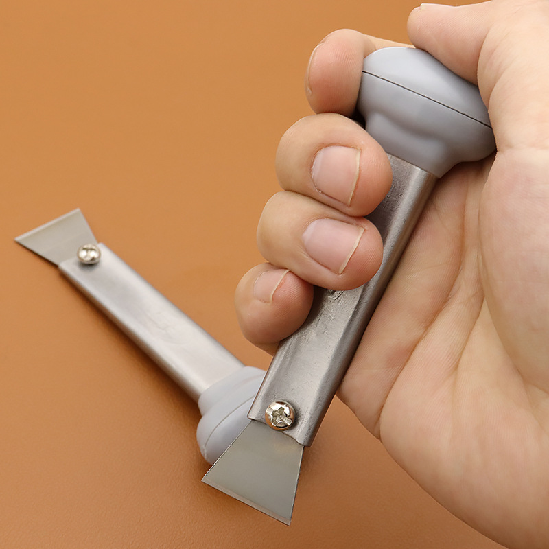 Qianliyan 201 hand-pushed knife for leather cutting and cutting, DIY leather tool, stainless steel with 5 blades details Picture