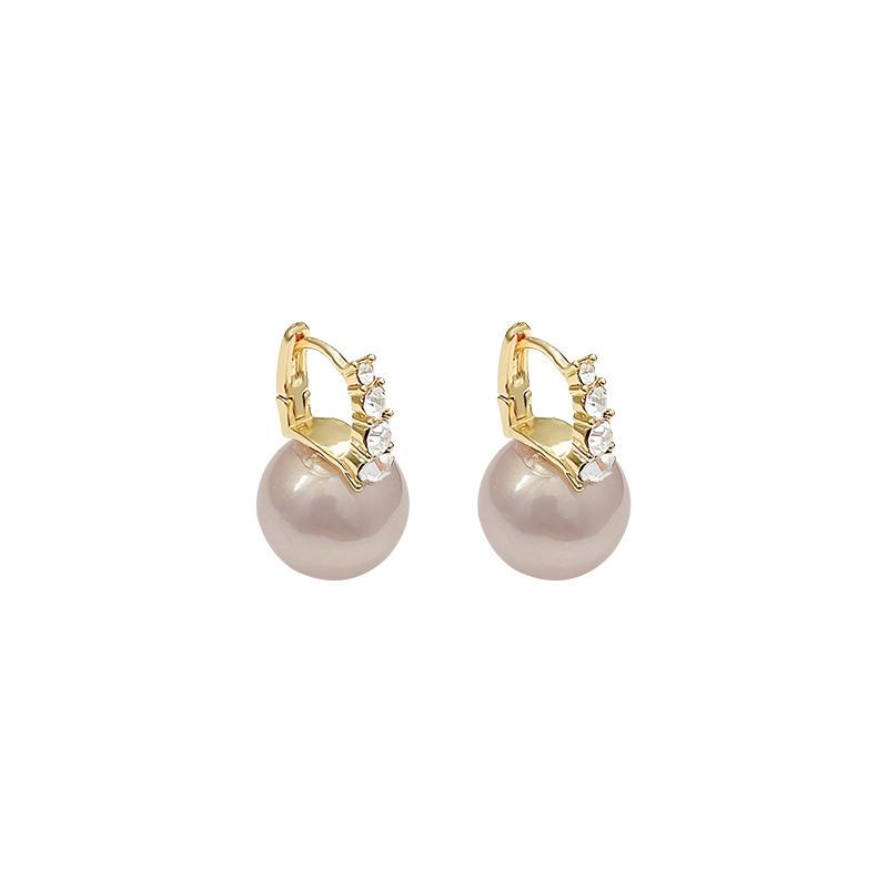 925 Silver Needle Light Luxury Versatile pearl earrings, women's ins trendy and fashionable exquisite Zircon stud earrings, high-end earrings wholesale Item Picture