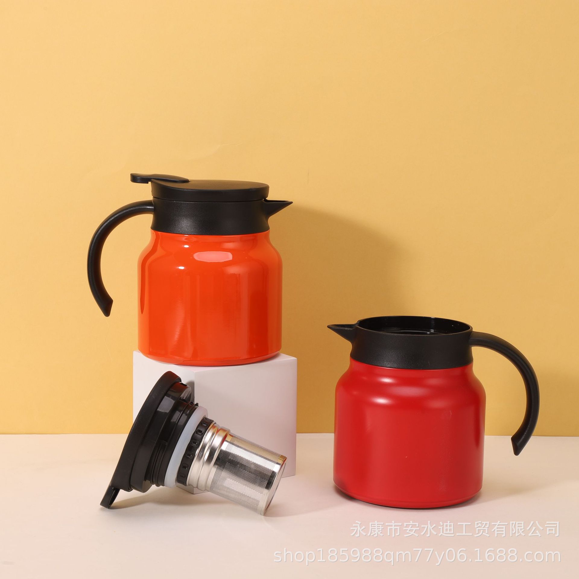 316 stainless steel stewed tea pot, large-capacity home and office tea brewing insulated pot, vacuum portable water bottle details Picture