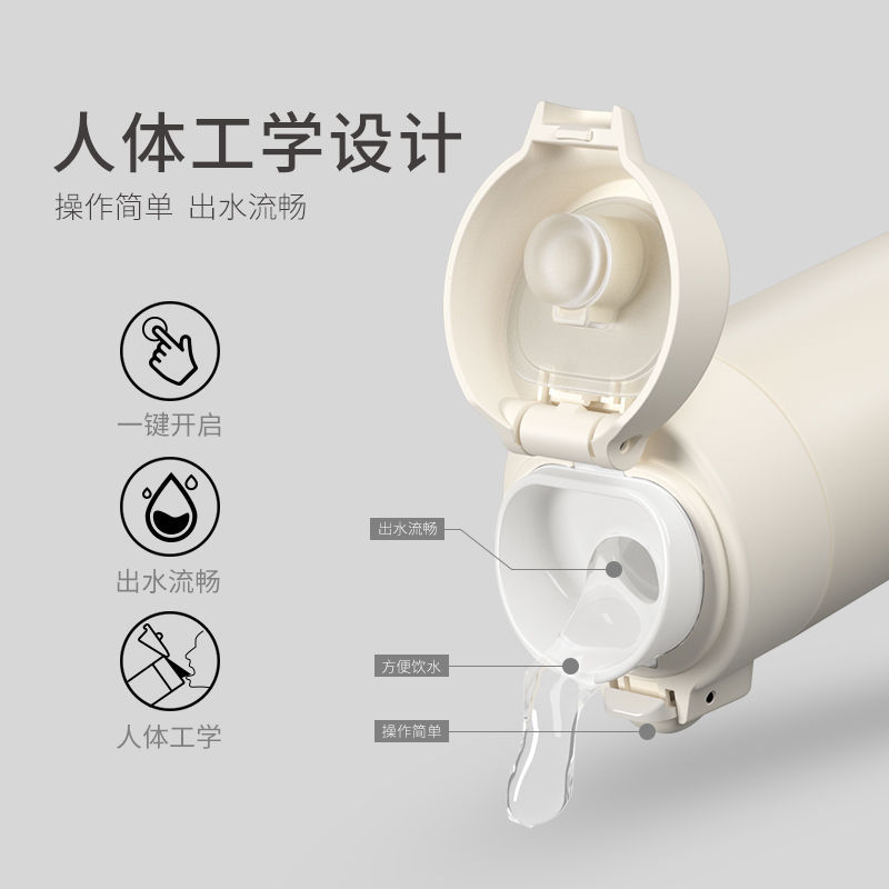 Simple bouncing lid insulated cup, 304 stainless steel water cup, car vacuum cup, gift macaron cup, available for consignment Application Scenario