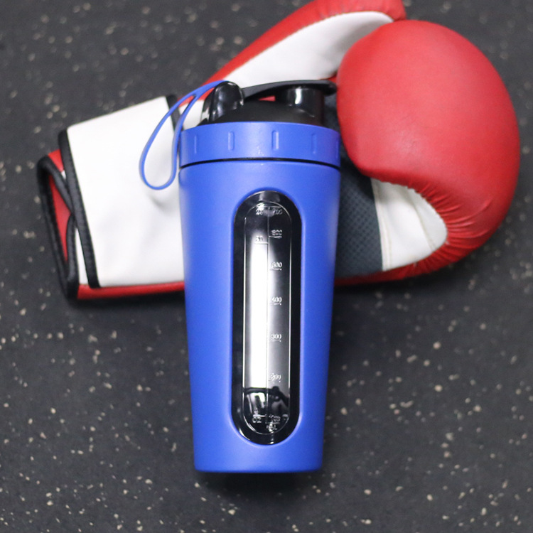 Cross-border 304 stainless steel shaker cup, multi-functional insulated cup, stirring milkshake cup, outdoor fitness sports shaker cup full figure