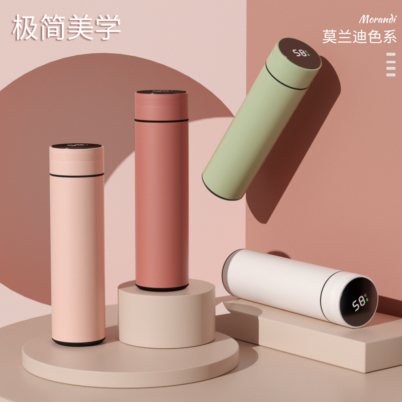 【 Processing and Customization 】 Macaron Smart Insulated Cup 316 stainless steel OEM Business Gift Advertising Cup wholesale details Picture