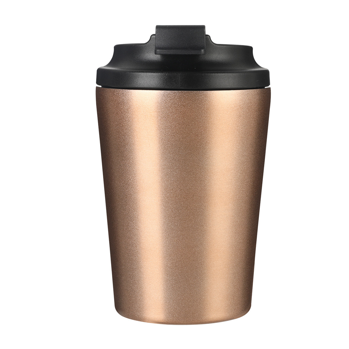Cross-border 304 stainless steel coffee cup, simple and portable double-layer insulated cup with scale, gift water cup, business office Item Picture