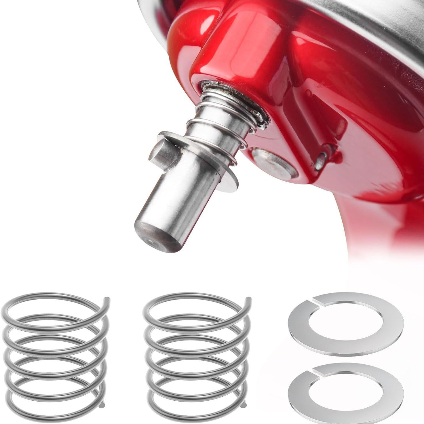 Quick installation accessory upgrade for Kitchenaid vertical mixer stainless steel springs and washers full figure