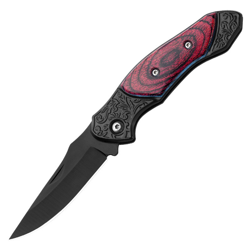 New portable outdoor folding knife, portable self-defense camping mini household stainless steel fruit knife, letter opening folding knife Item Picture