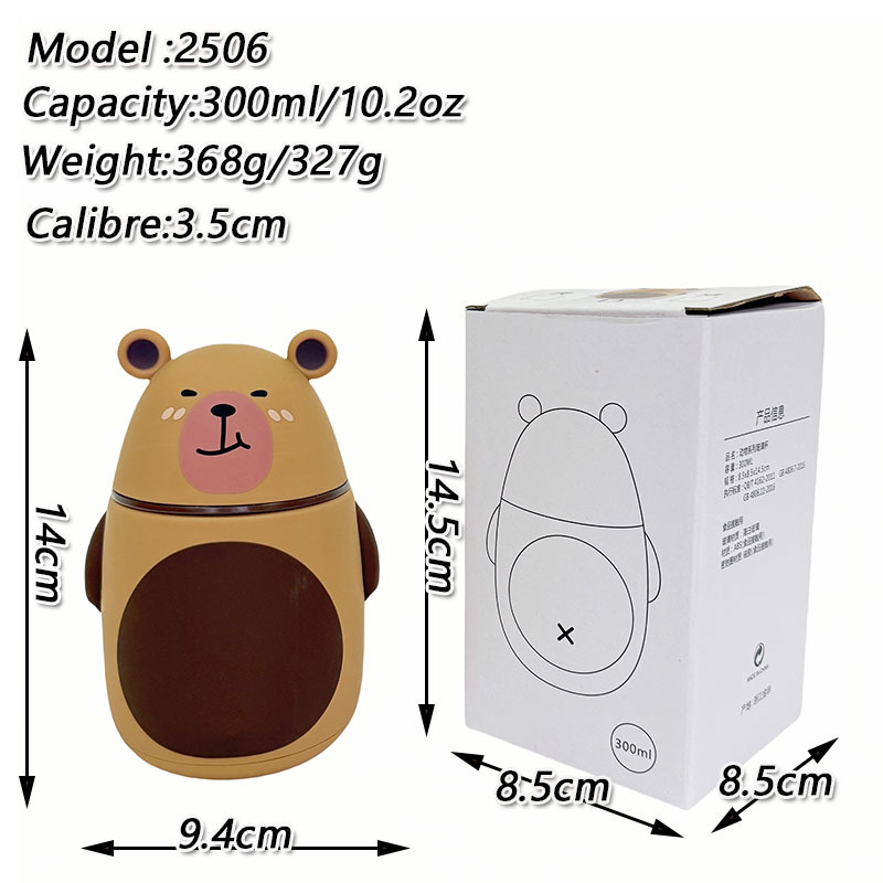25-year new creative cartoon cute Capibara water cup, heat-resistant medium borosilicate double-layer insulated glass cup Application Scenario