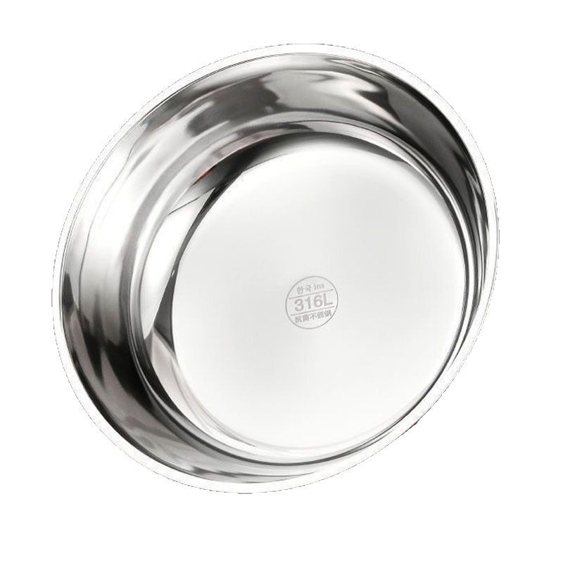 One piece of stainless steel 32cm and a large capacity bowl for cold noodles, cold dishes, and egg beating. It can be heated Item Picture