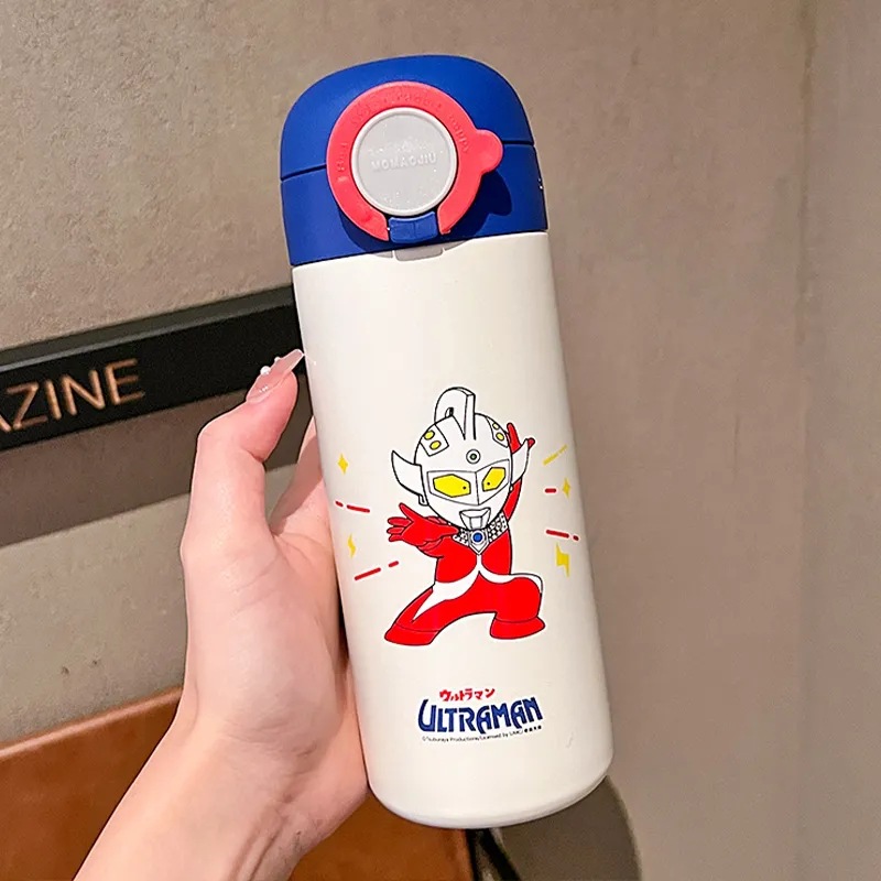 Ultraman co-branded insulated cups, genuine boys' and children's straw cups, join hands to enhance the appearance level of stainless steel cups Specification drawing