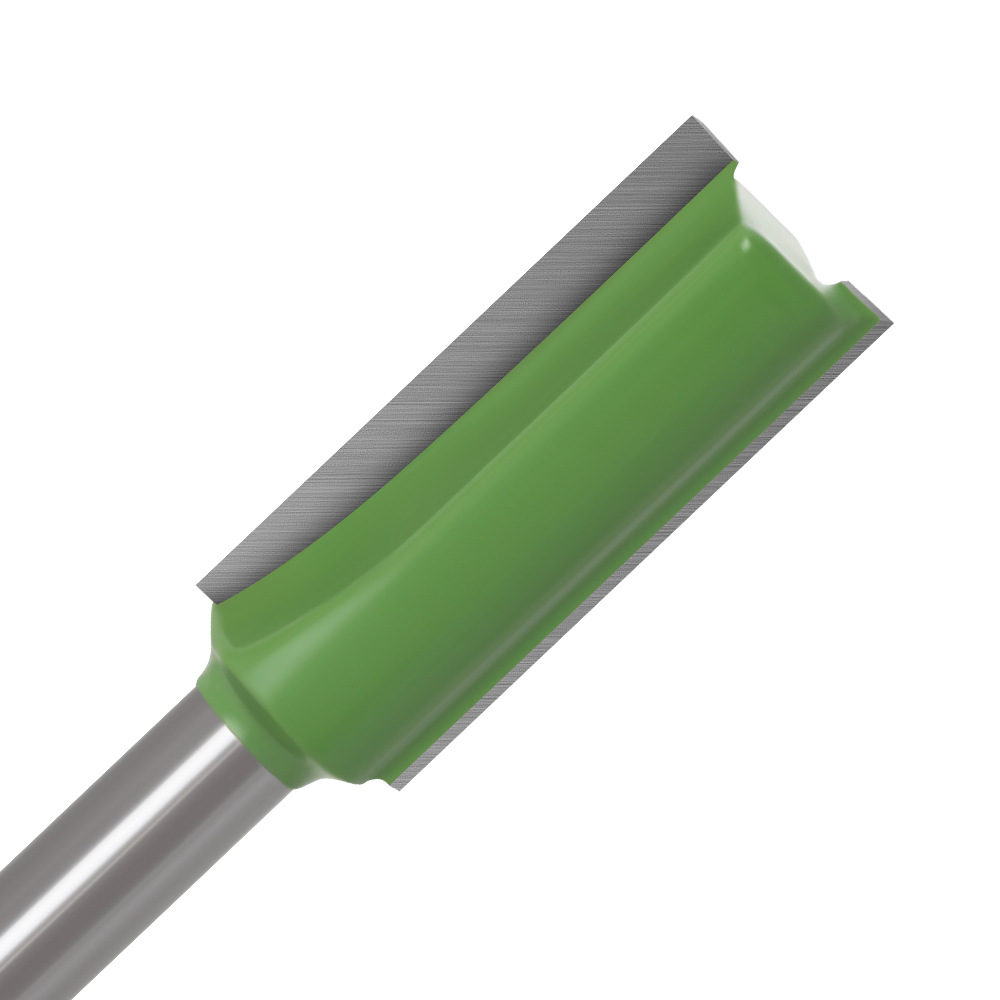 1/4 handle 6-handle two-in-one grooving knife, single-edge double-edge straight knife, grooving knife, trimming machine tool head, woodworking milling cutter Specification drawing