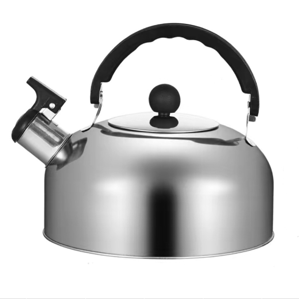 Cross-border exclusive stainless steel kettle whistling colorful spherical kettle whistling kettle flat kettle Whistling kettle Item Picture
