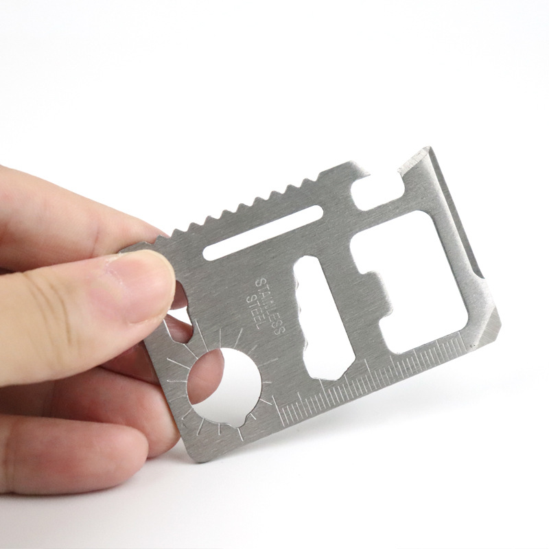 Card knife Swiss Military Fan Knife Card, multi-functional tool card, Military Card Fan knife in stock, outdoor camping tool card Application Scenario