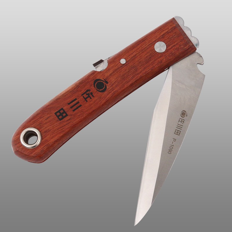 Taiwan Sagawa-tian 1090 folding grafting tool, fruit tree grafting bud splicing knife, Japanese steel-chipped wood tree splicing knife for pruning details Picture